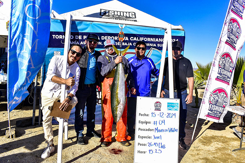 The First-Place Winner was “Team Los Cholos,” with a yellowtail weighing 26.93 pounds.